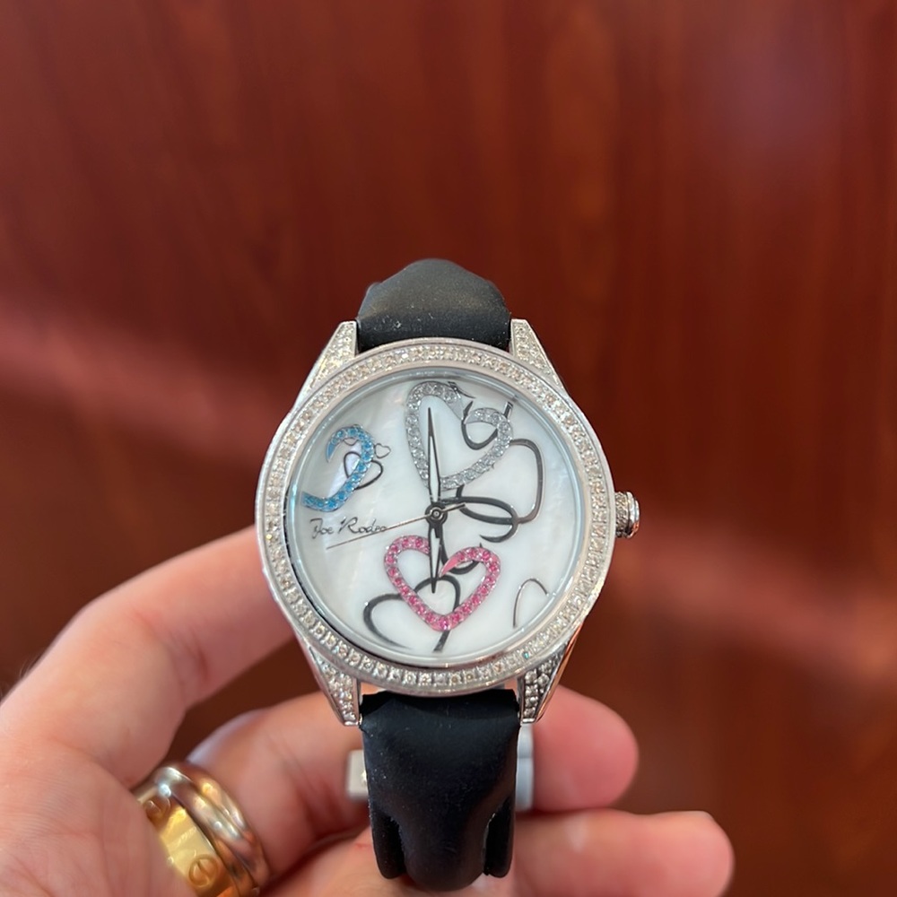 Joe Rodeo Watch Swiss Movement, Diamond Heart Watch Valentines Day Gift